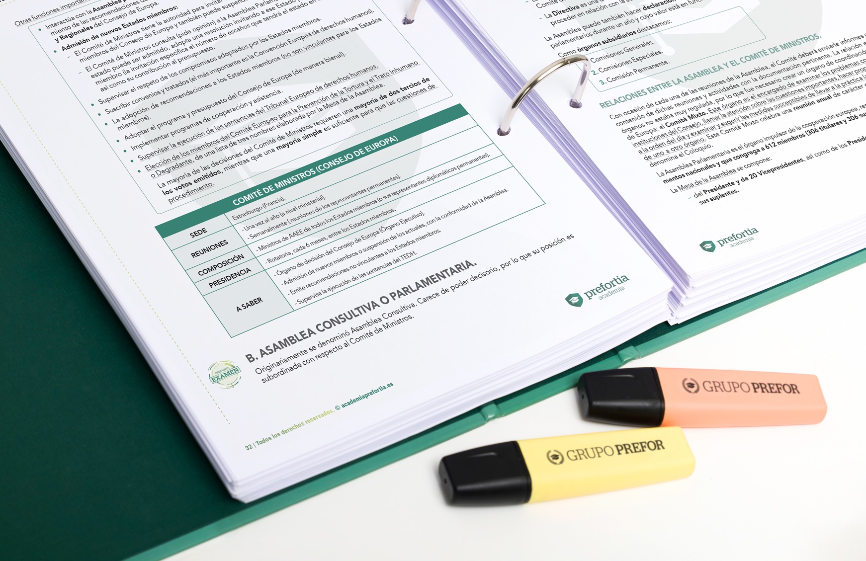 doble pagina con esquema guardia civil