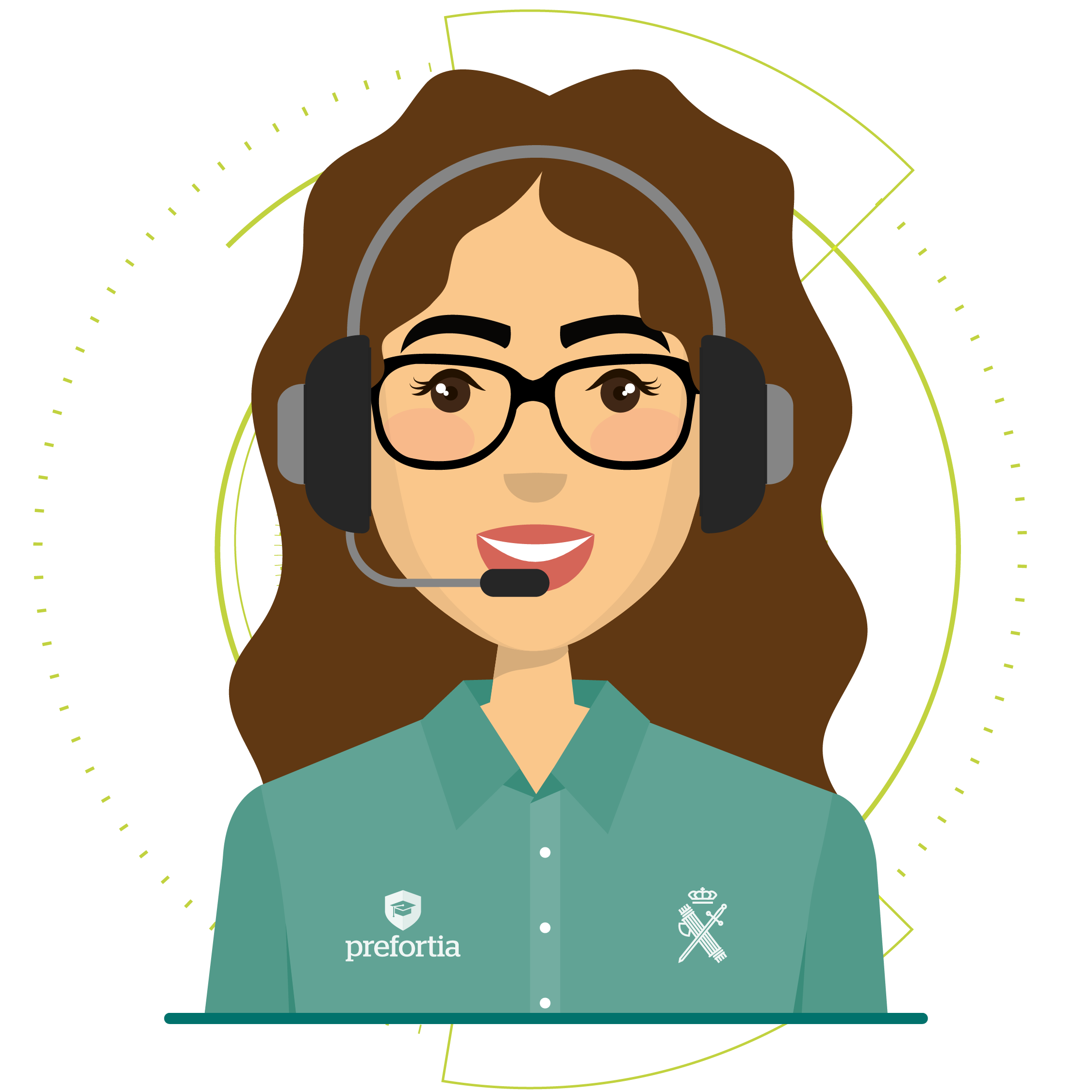 Imagen de tutora al teléfono